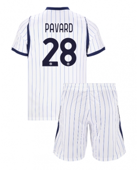 Billige Fotballdrakt Inter Milan Benjamin Pavard #28 Replika Bortedraktsett Barn 2026-27 Kortermet (med bukser)